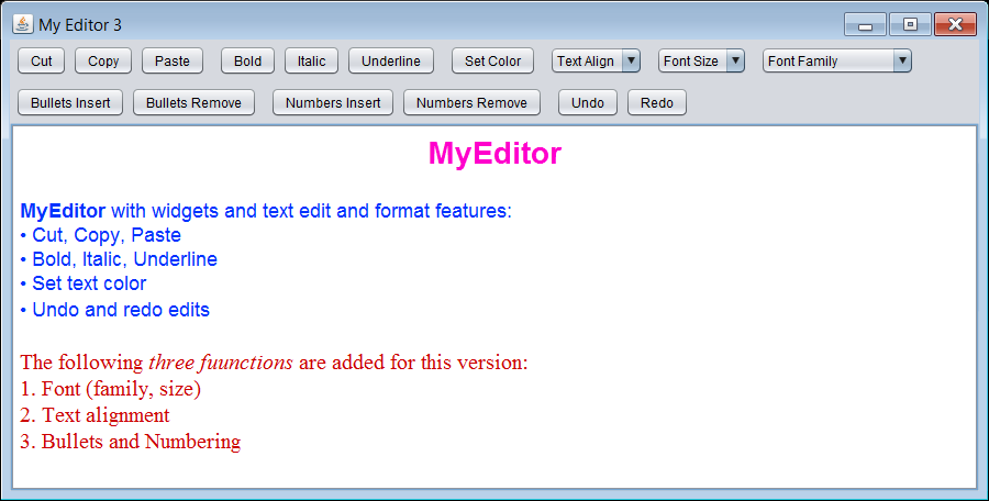 java text editor java text editor